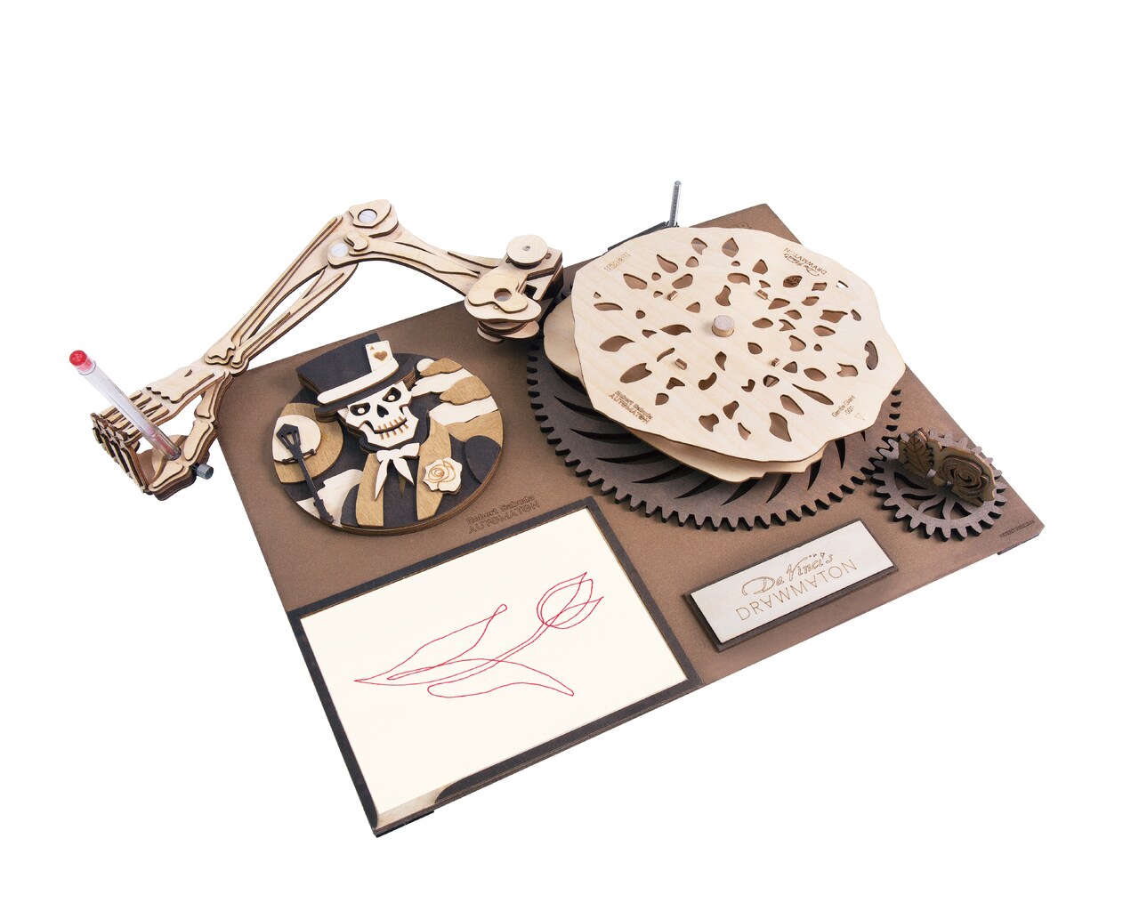 ROKR Da Vinci’s Drawing Machine The Gambler 3D Wooden Puzzle SD001